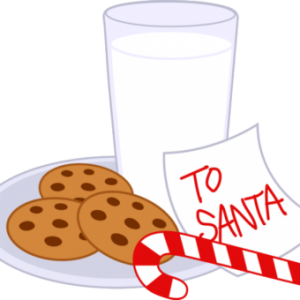 milk and cookies for santa